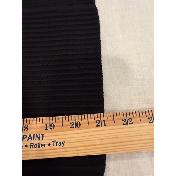 Cache Stretch Ribbed Pull On Mini Skirt Black Women's Size Medium - Picture 8 of 9